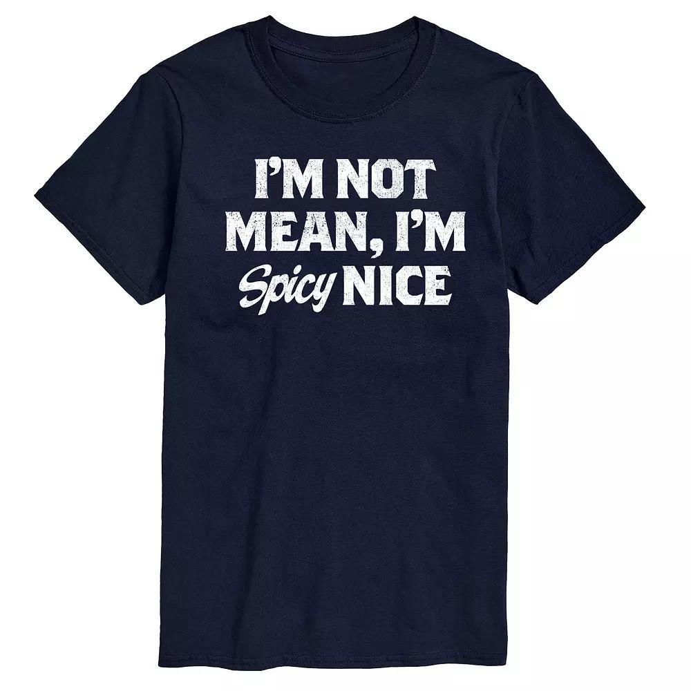 Mens Spicy Nice Graphic Tee Blue Product Image