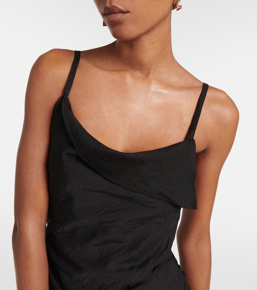 Black Le Papier 'La Robe Saudade' Minidress Product Image