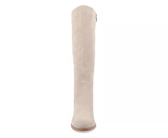 Journee Tru Comfort Foam Womens Romilly Calf Boots Grey Product Image