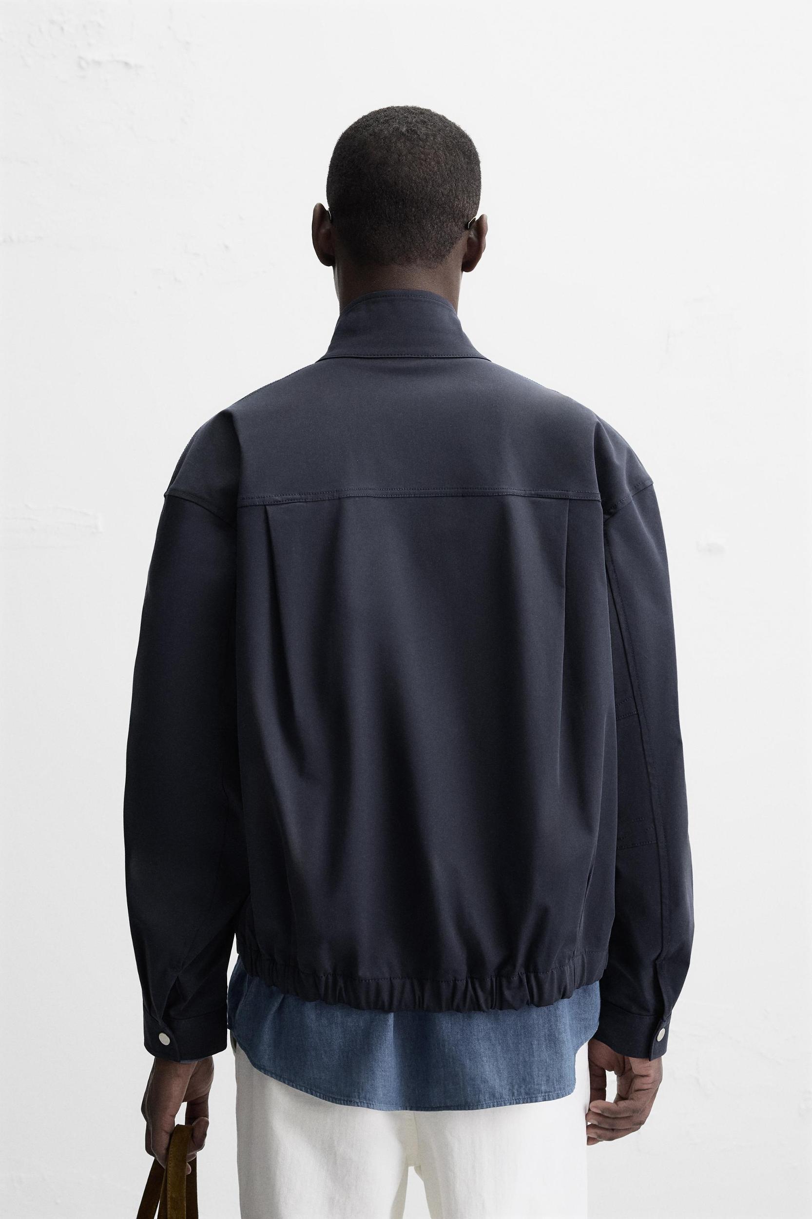 REGULAR FIT COTTON BLEND JACKET Product Image