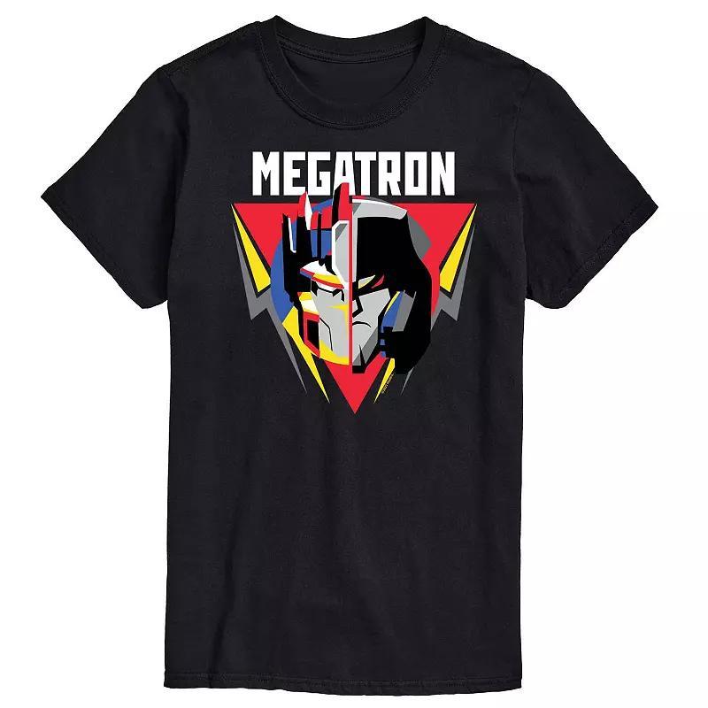 Mens Transformers Megatron Badge Graphic Tee Blue Product Image