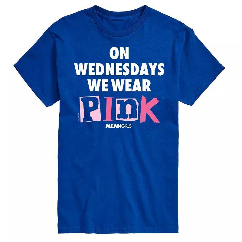 Mens Mean Girls Wednesdays We Wear Pink Graphic Tee Product Image