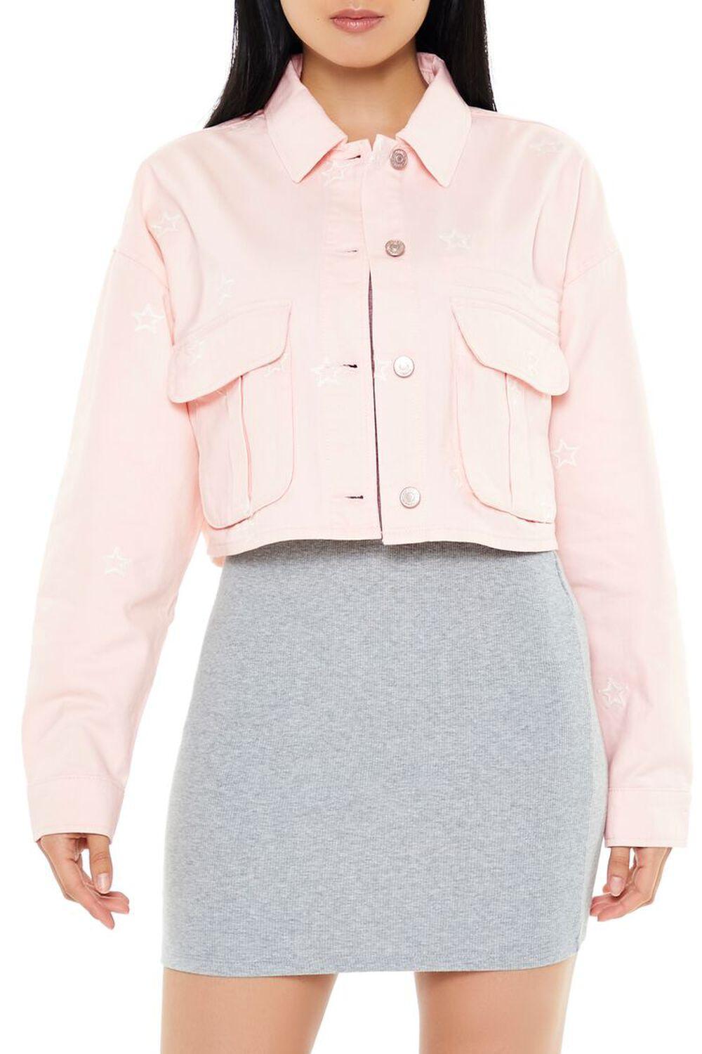 Star Cropped Shacket | Forever 21 Product Image