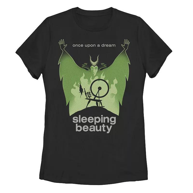 Disney Villains Sleeping Beauty Maleficent Spinning Wheel Juniors Graphic Tee, Girls Product Image