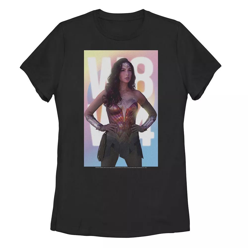 Juniors' DC Comics Wonder Woman 84 Gradient Poster Graphic Tee, Girl's, Size: XXL, Black Product Image