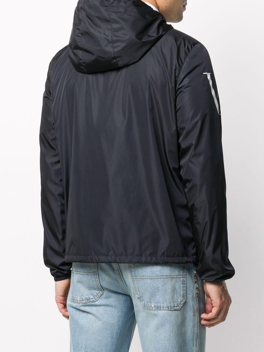 logo print hooded jacket Product Image