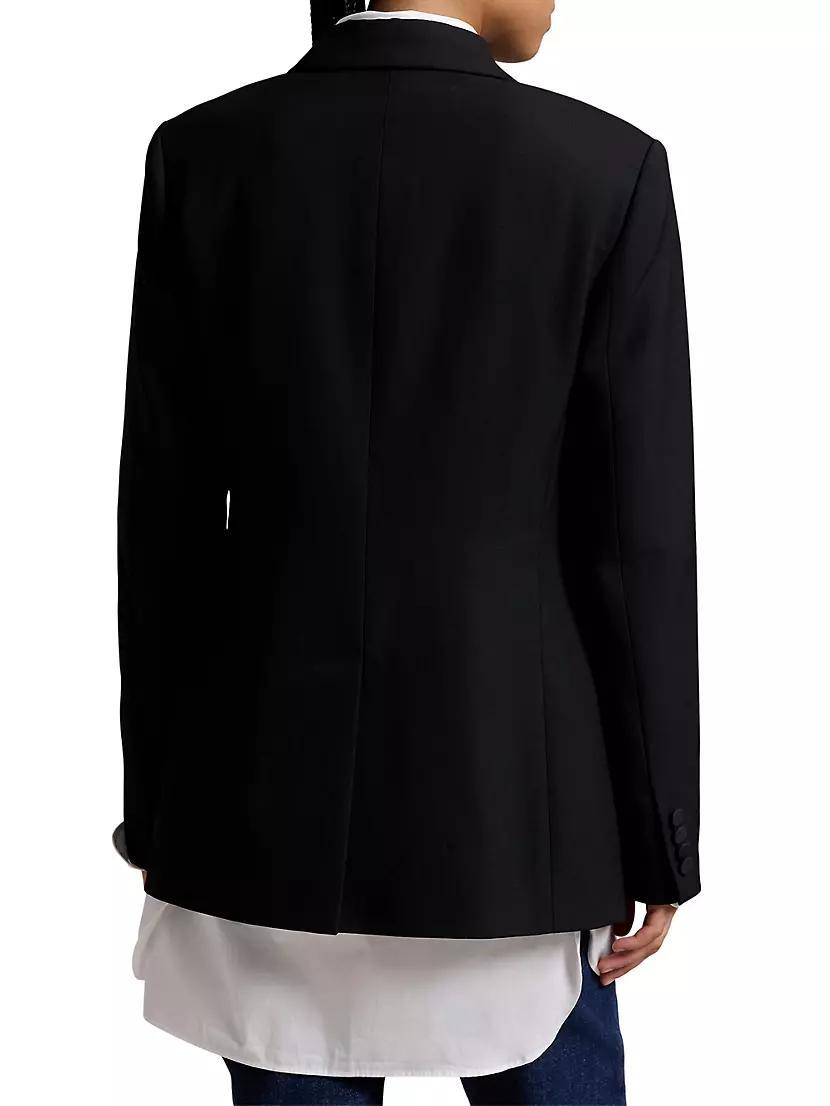 Womens Wool Double-Breasted Blazer Product Image