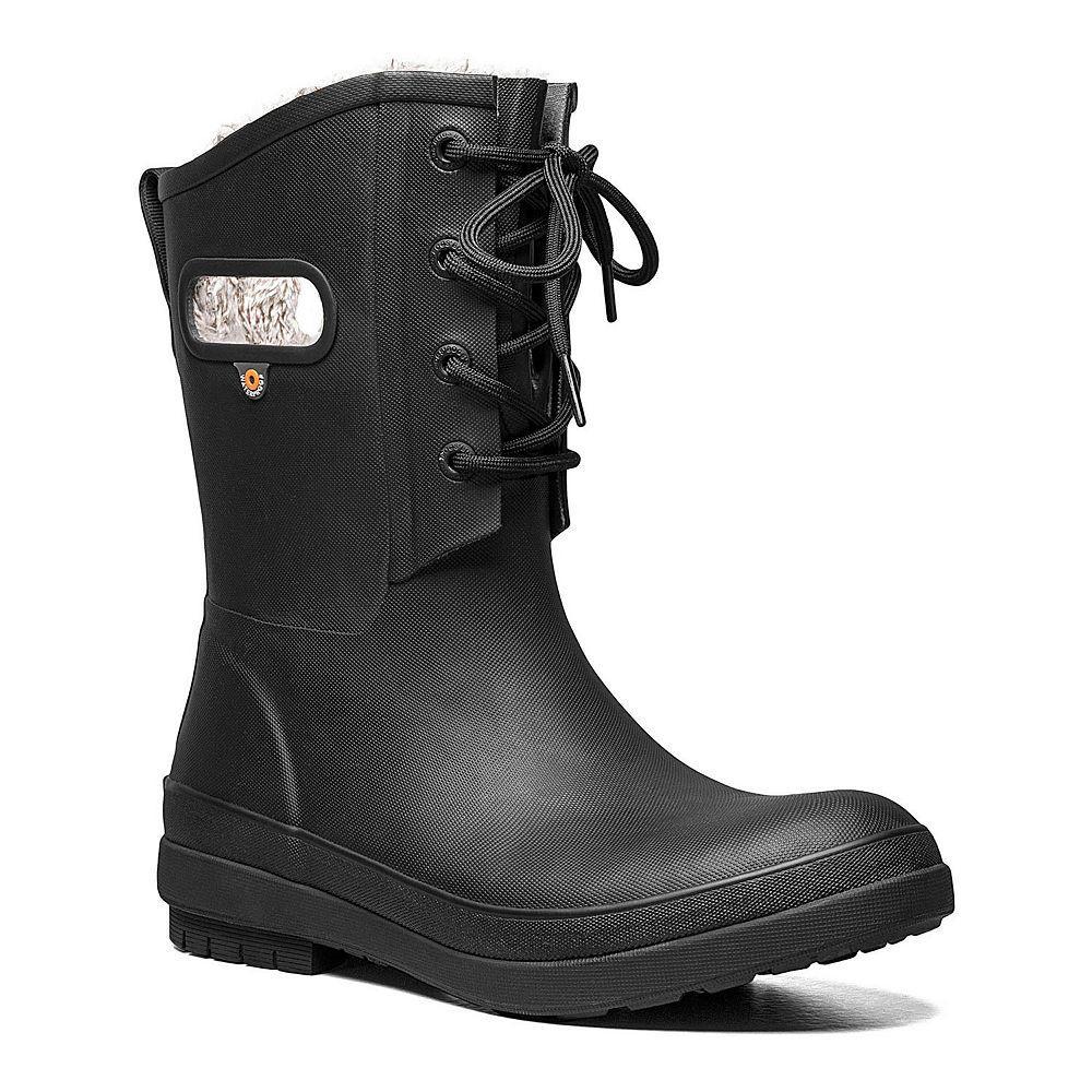 Bogs Amanda II Women's Lace-Up Waterproof Rain Boots, Size: 7, Black Product Image