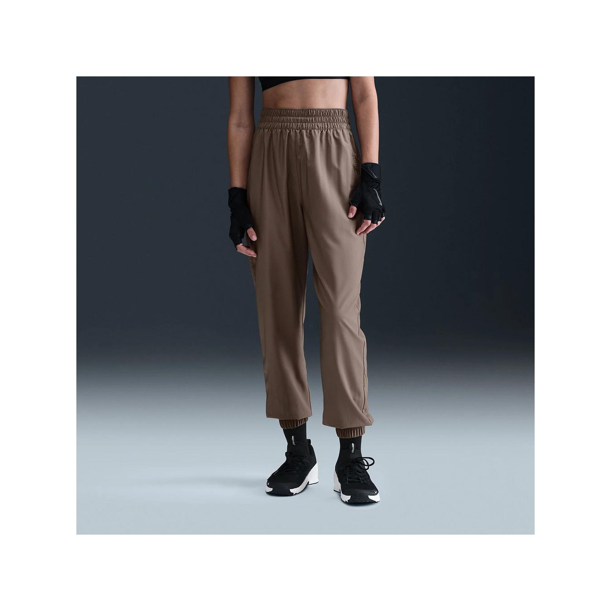 Women's Nike One High-Waisted Joggers, Size: XXL, Mink Brown Product Image