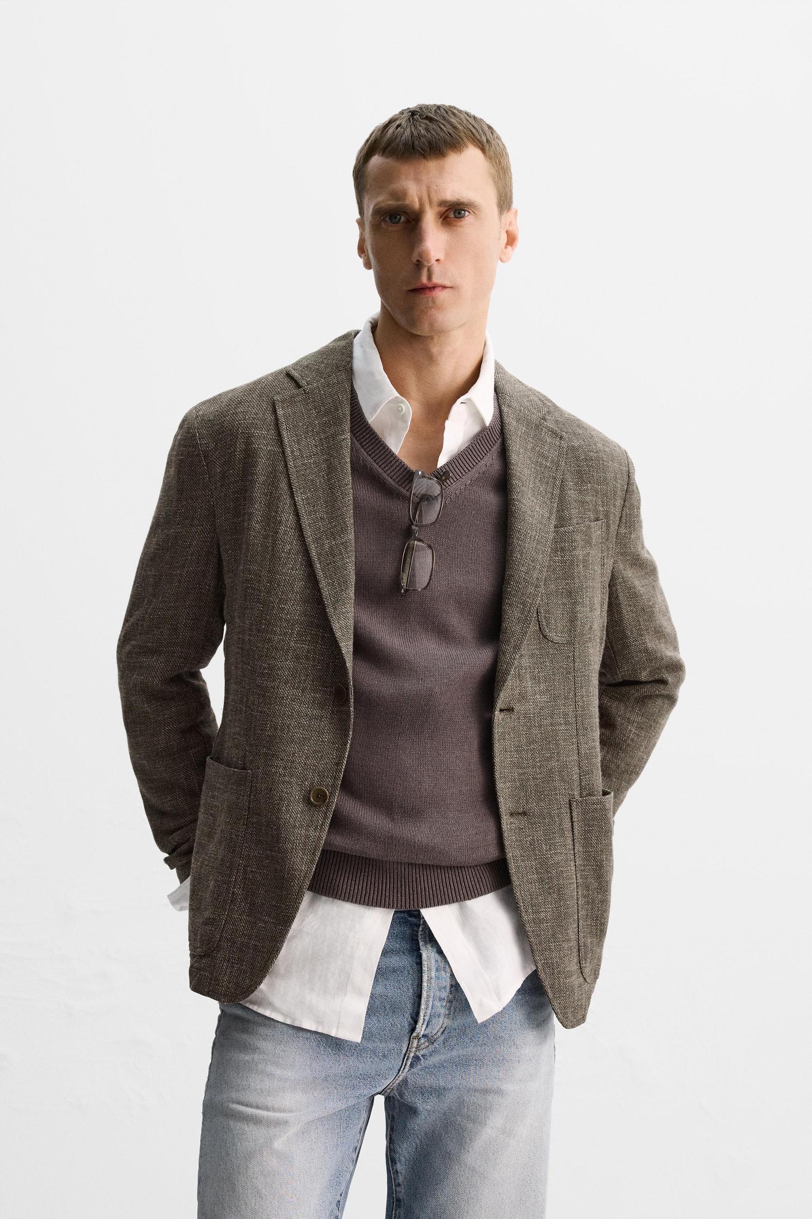 RELAXED FIT VISCOSE - COTTON LIMITED EDITION BLAZER Product Image