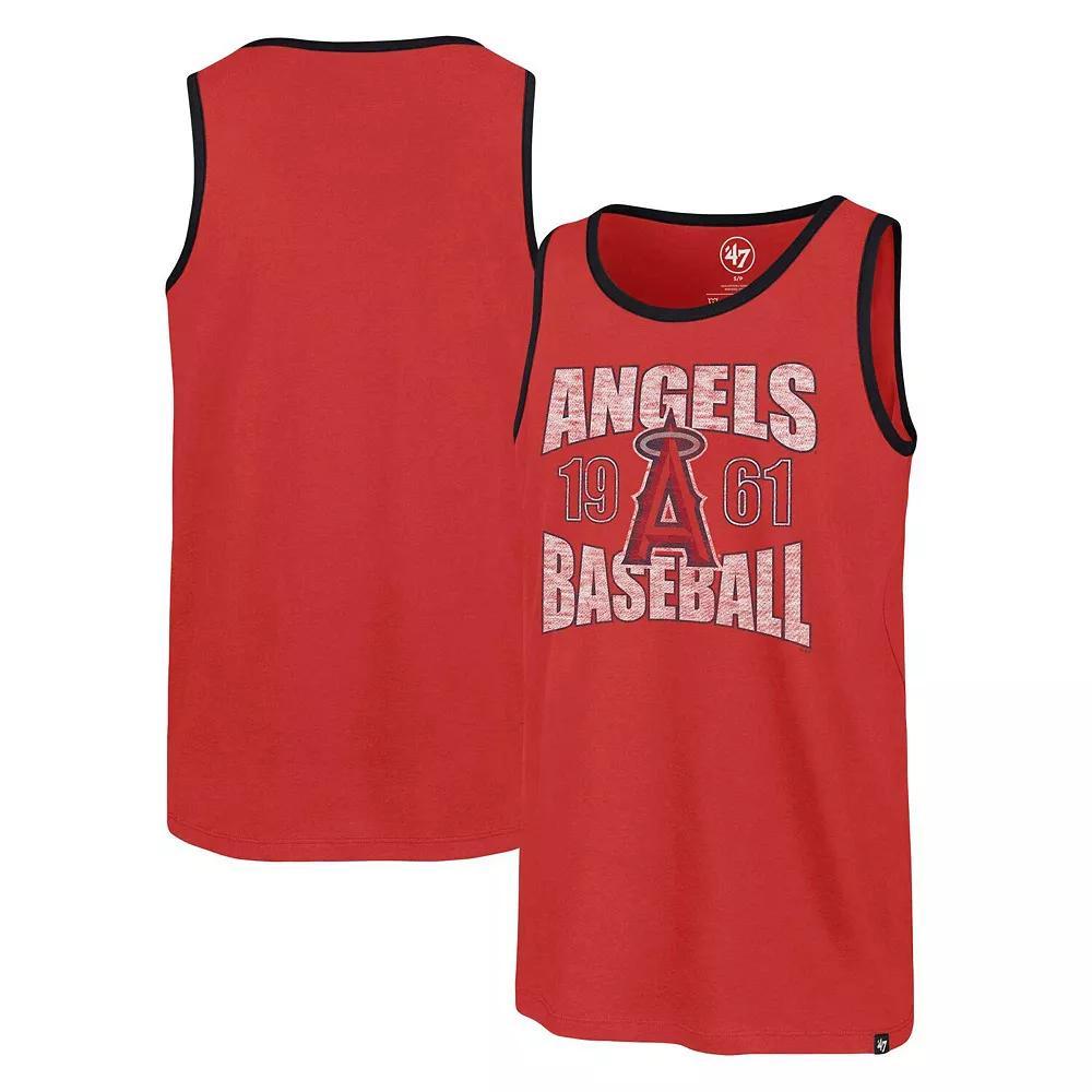 Men's '47 Red Los Angeles Angels Upload Franklin Tank Top, Size: Medium Product Image