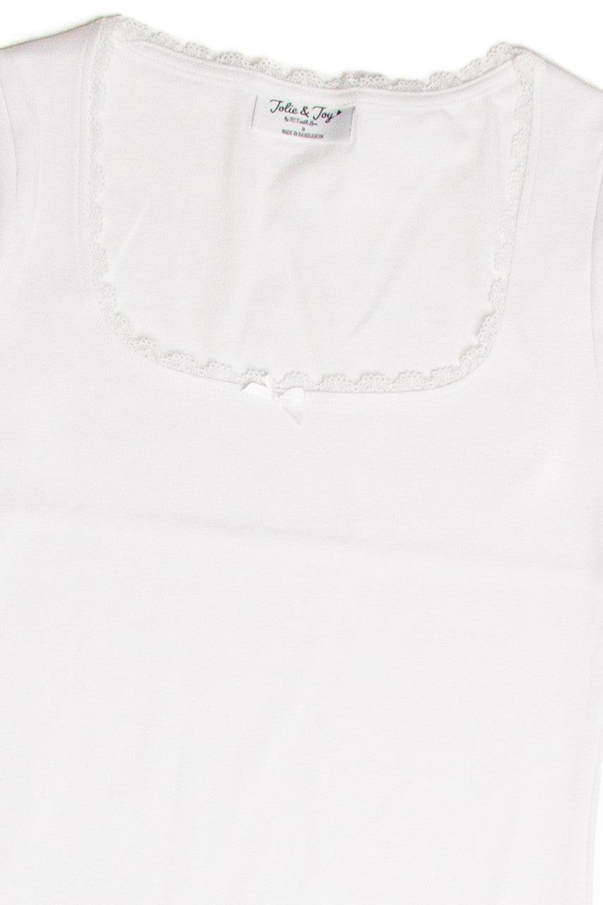 Square Neck Bow Tee Product Image