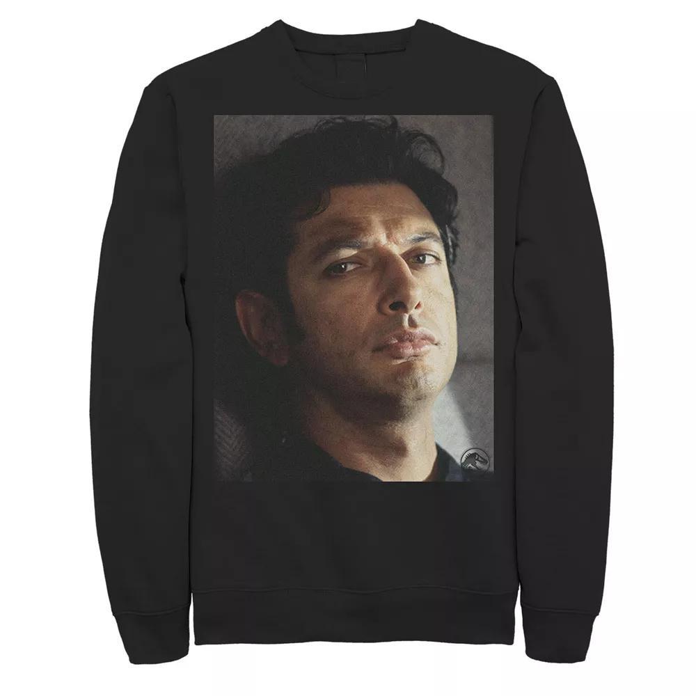 Men's Jurassic Park Jeff Goldblum Stare Sweashirt, Size: 3XL, Black Product Image