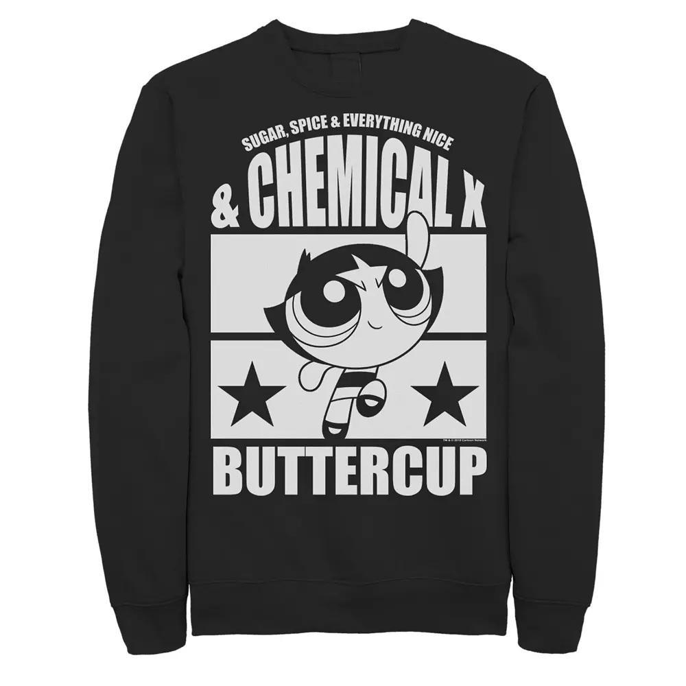 Mens Cartoon Network Powerpuff Girls Buttercup Chemical X Sweatshirt Product Image