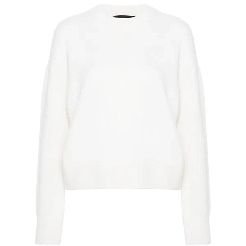 FABIANA FILIPPI Crew-neck Merino Jumper In White Product Image