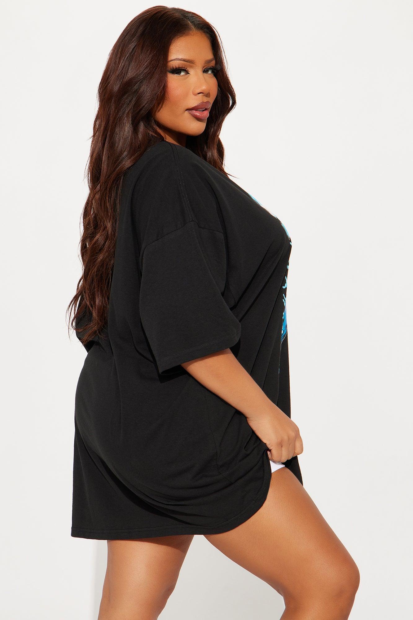 Superman Oversized Tee - Black Female Product Image