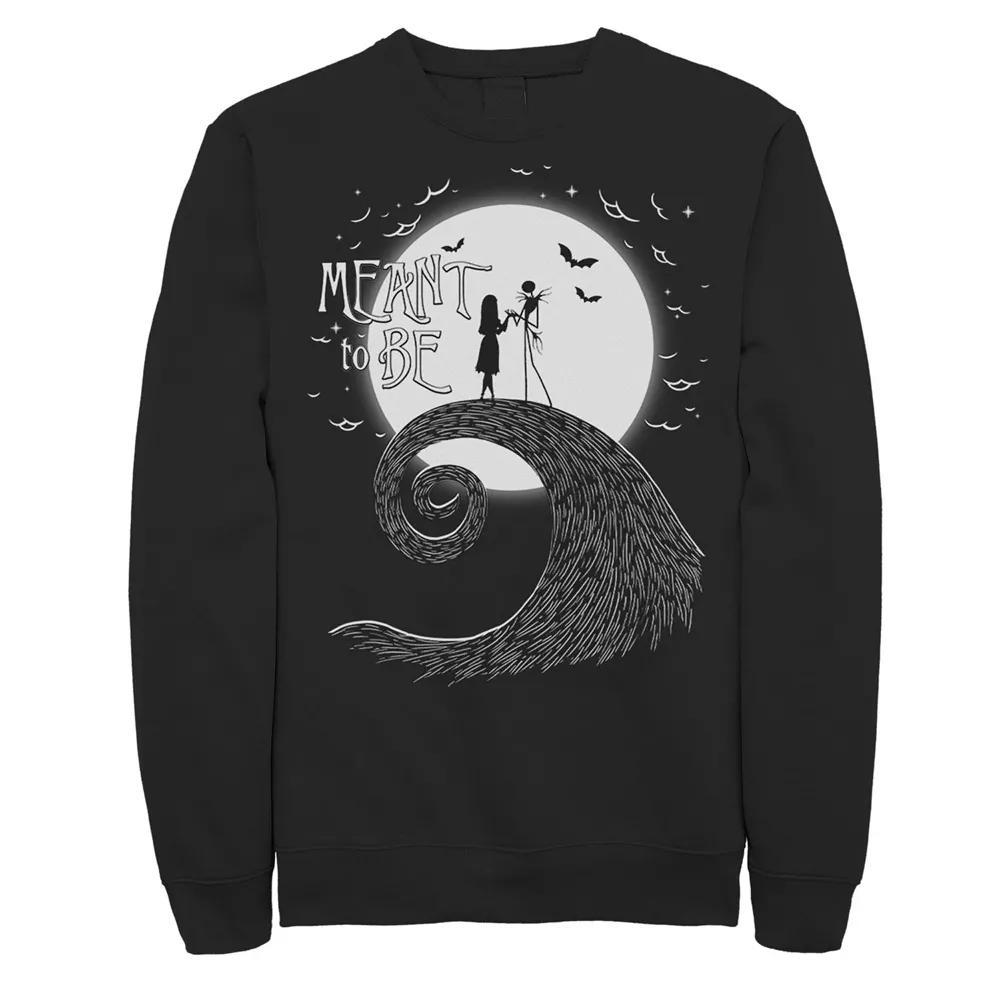 Disney's The Nightmare Before Christmas Big & Tall Jack And Sally Fleece Sweatshirt, Men's, Size: 4XL, Black Product Image