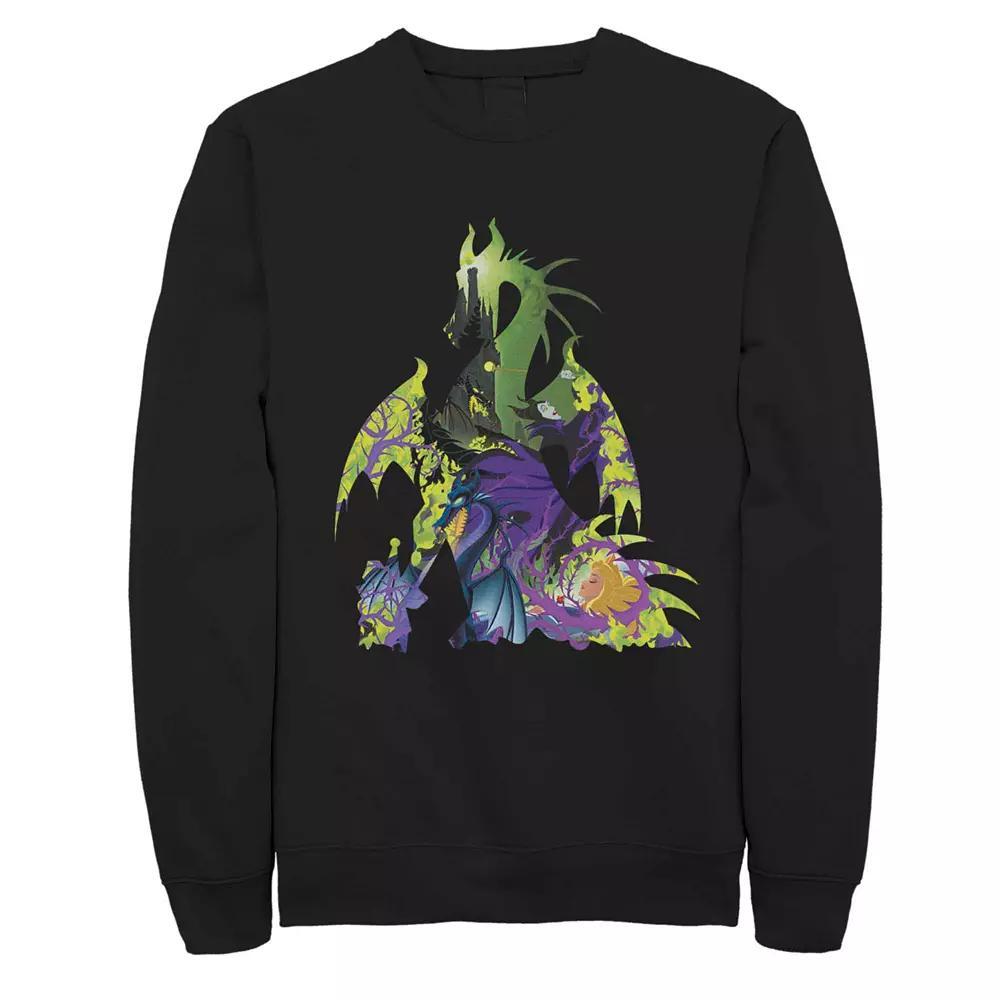 Disneys Sleeping Beauty Dragon Silhouette Mens Fleece Sweater Product Image