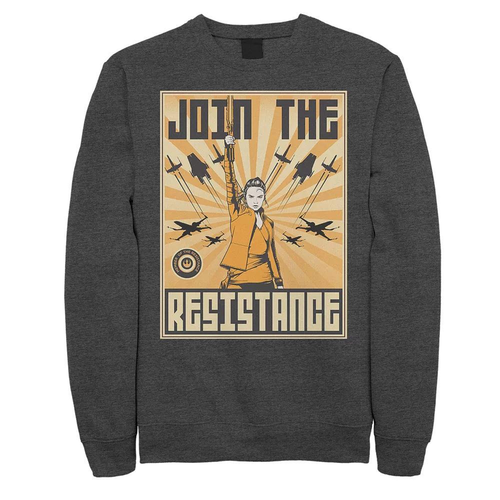 Mens Star Wars Join The Resistance Sweatshirt Grey Heather Product Image