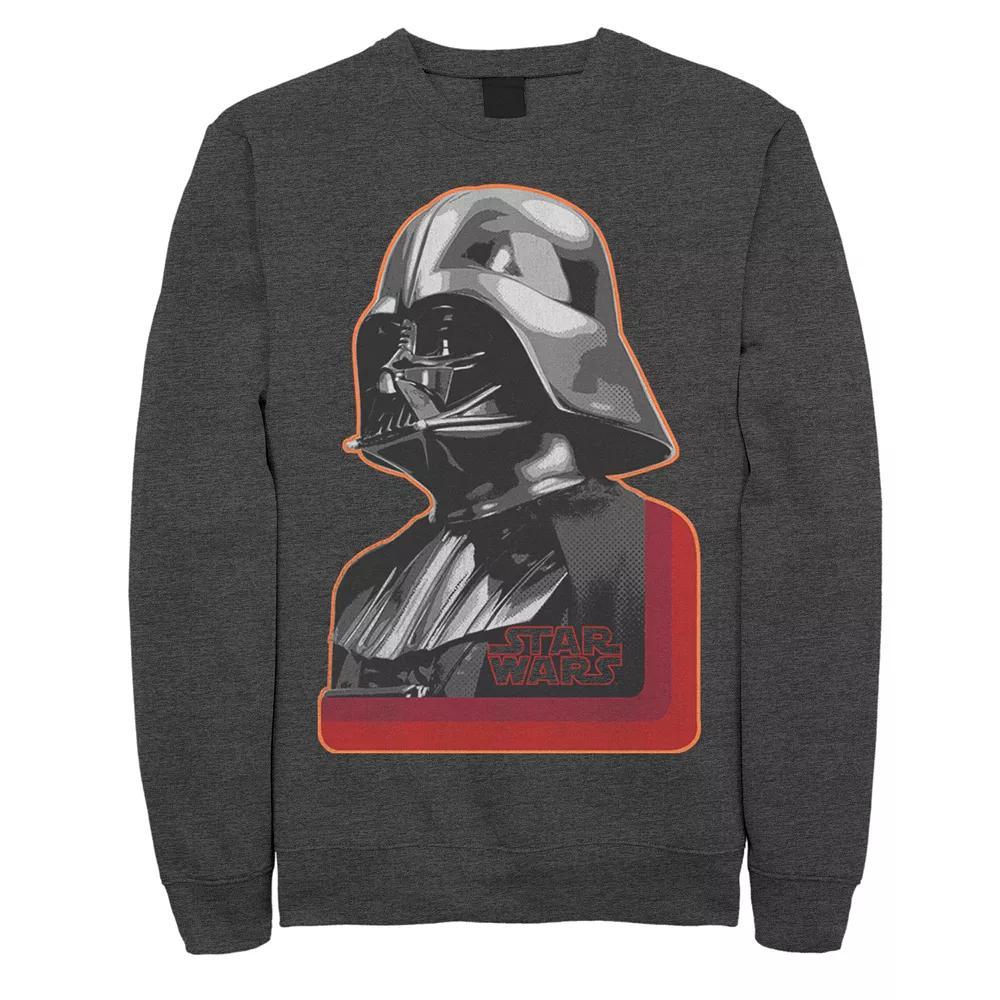 Men's Star Wars Vader Profile Sweatshirt, Size: XXL, Grey Heather Product Image