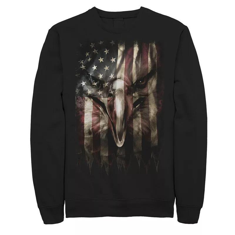 Mens Marvel Captain America Action Pose Sweatshirt Product Image