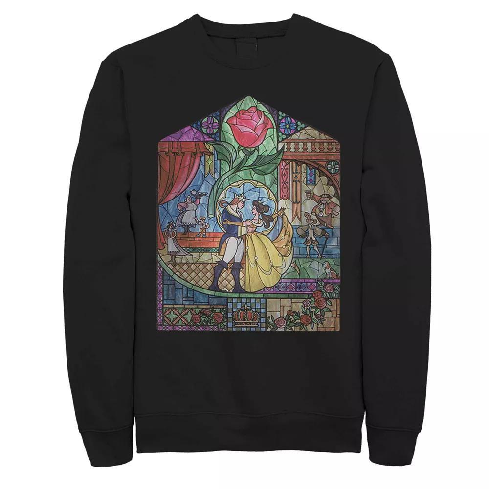 Disney's Beauty And The Beast Glass Beauty Men's Fleece, Size: 3XL, Black Product Image