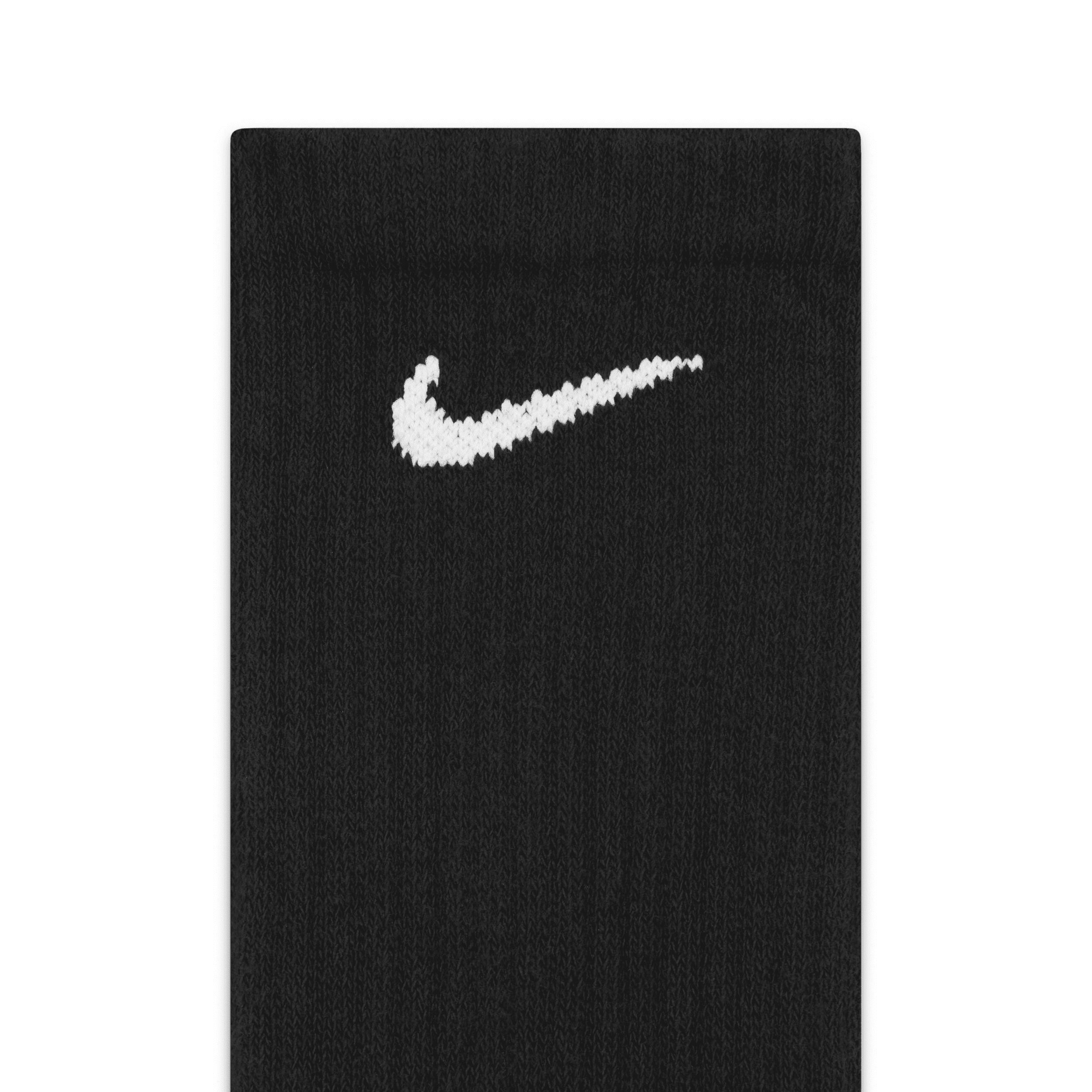 Men's Nike 6-Pack Everyday Cushioned Crew Training Socks, Size: 8-12, Black Product Image