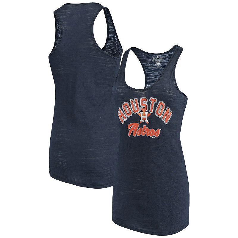 Women's Soft as a Grape Navy Houston Astros Multicount Racerback Tank Top, Size: 2XL, Blue Product Image
