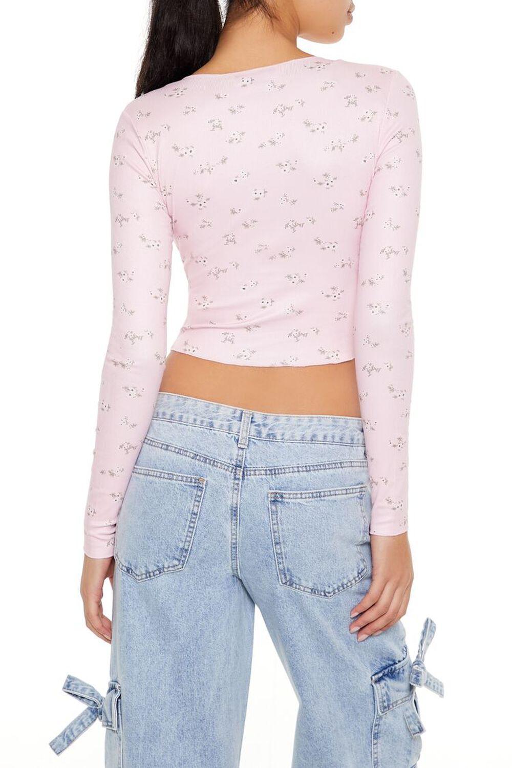 Ruched Floral Print Crop Top | Forever 21 Product Image
