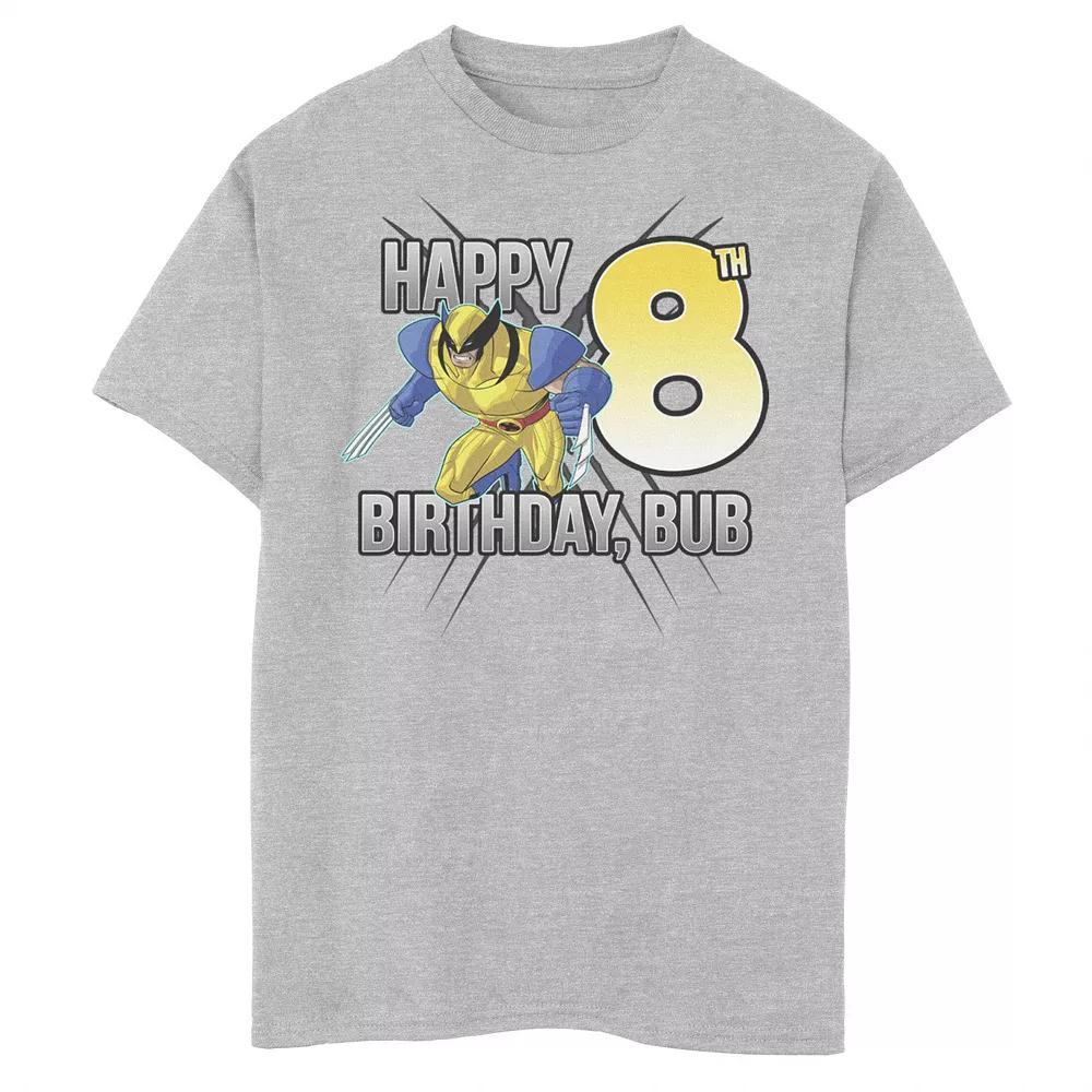Boys 8-20 Marvel X-Men Wolverine Happy 8th Birthday Bub Graphic Tee, Boy's, Size: Medium, Royal Product Image