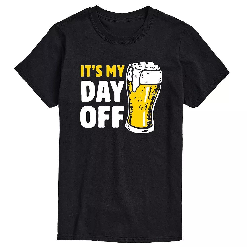 Big & Tall It's My Day Off Graphic Tee, Men's, Size: XXL Tall, Black Product Image