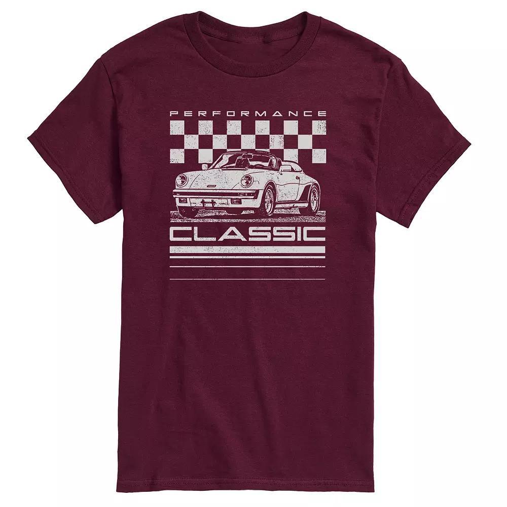Big & Tall Performance Classic Car Graphic Tee, Men's, Size: XL Tall, Black Product Image