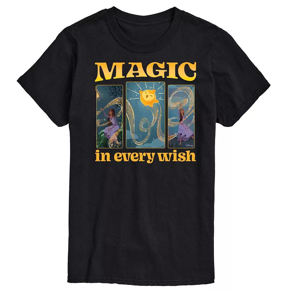 Disneys Wish Asha & Star Mens Magic In Every Wish Graphic Tee Product Image