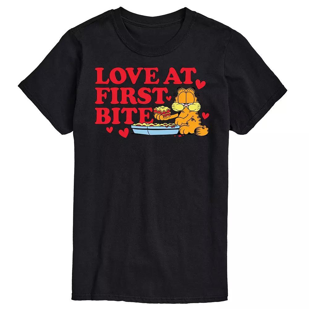 Big & Tall Garfield Love First Bite Tee, Mens Product Image