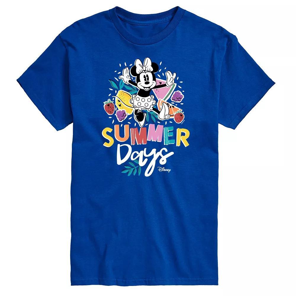 Disneys Minnie Mouse Big & Tall Summer Days Graphic Tee, Mens Product Image