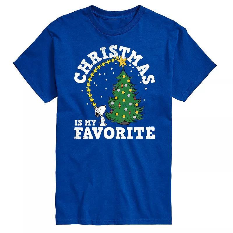 Mens Peanuts Christmas Is My Favorite Tee Product Image