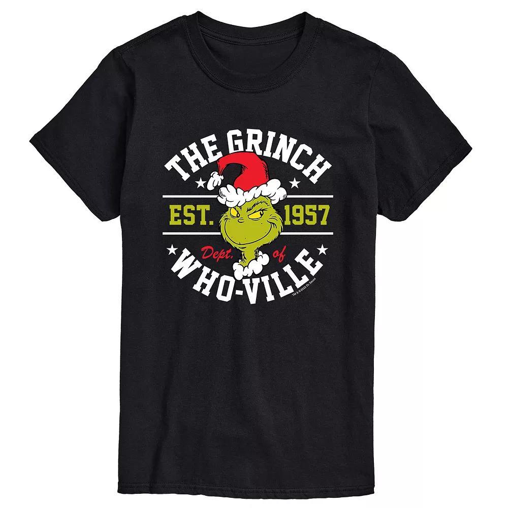 Mens Dr. Seuss Grinch Dept Of Whoville Tee Product Image