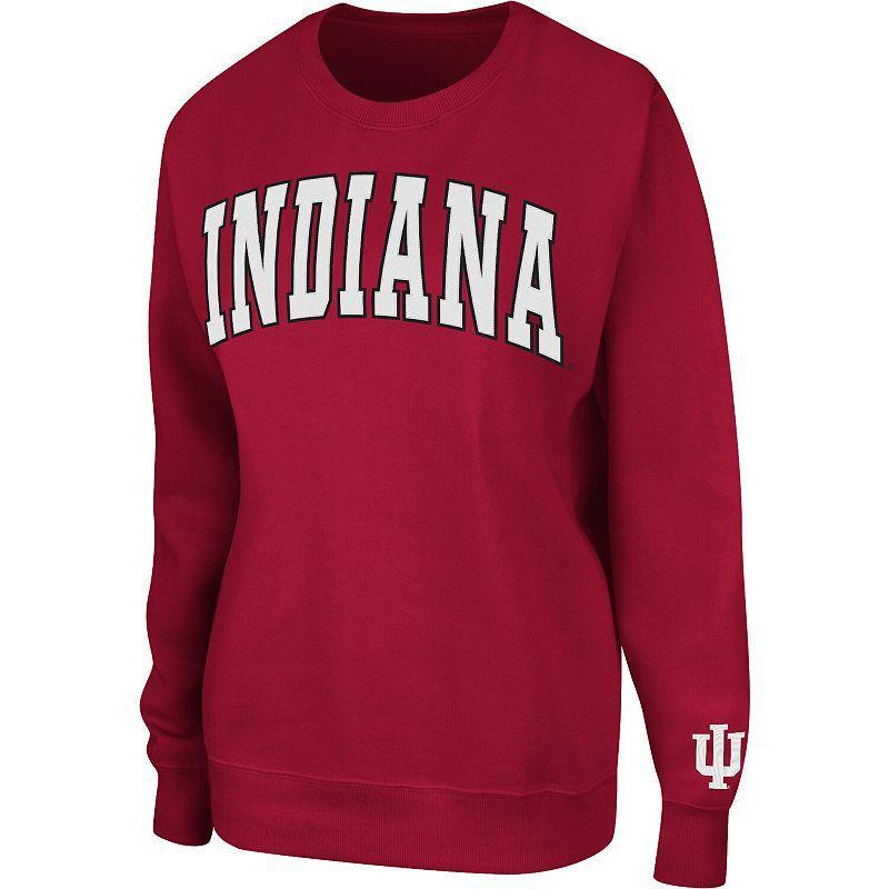 Women's Colosseum Crimson Indiana Hoosiers Campanile Pullover Sweatshirt, Size: Medium, Red Product Image