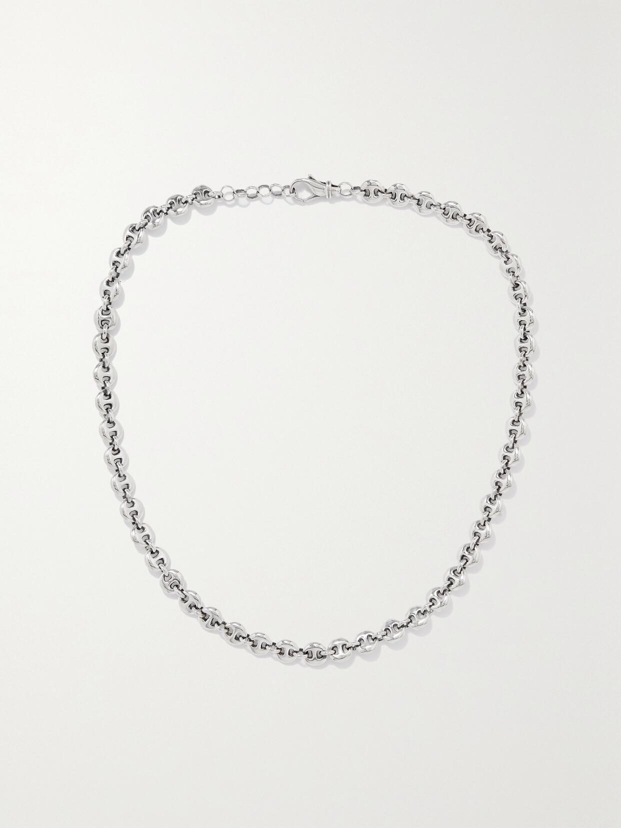 SOPHIE BUHAI Silver Small Circle Link Necklace Product Image