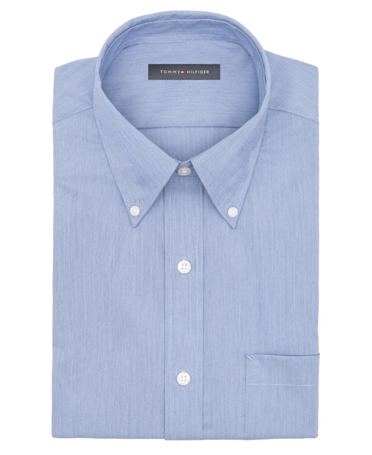 Tommy Hilfiger Mens Regular Fit Wrinkle Resistant Stretch Dress Shirt Product Image