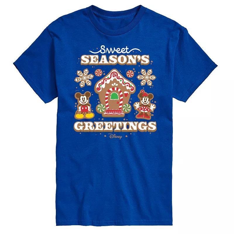 Disney's Mickey & Minnie Mouse Men's Sweet Seasons Greetings Graphic Tee, Size: XXL, Red Product Image