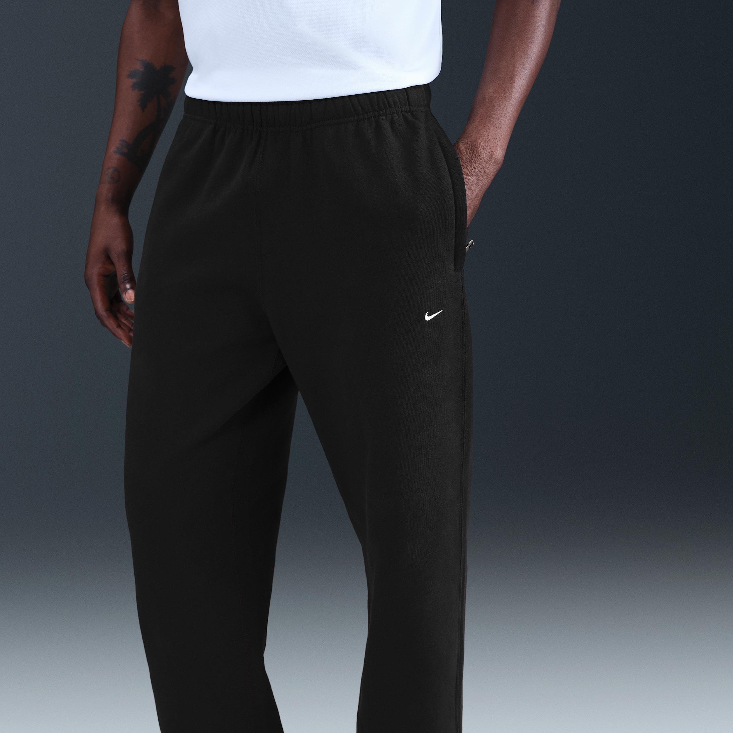 Nike Men's Solo Swoosh Fleece Open-Hem Pants Product Image