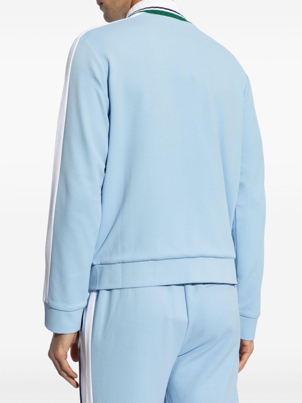 logo-embroidered panelled track jacket Product Image