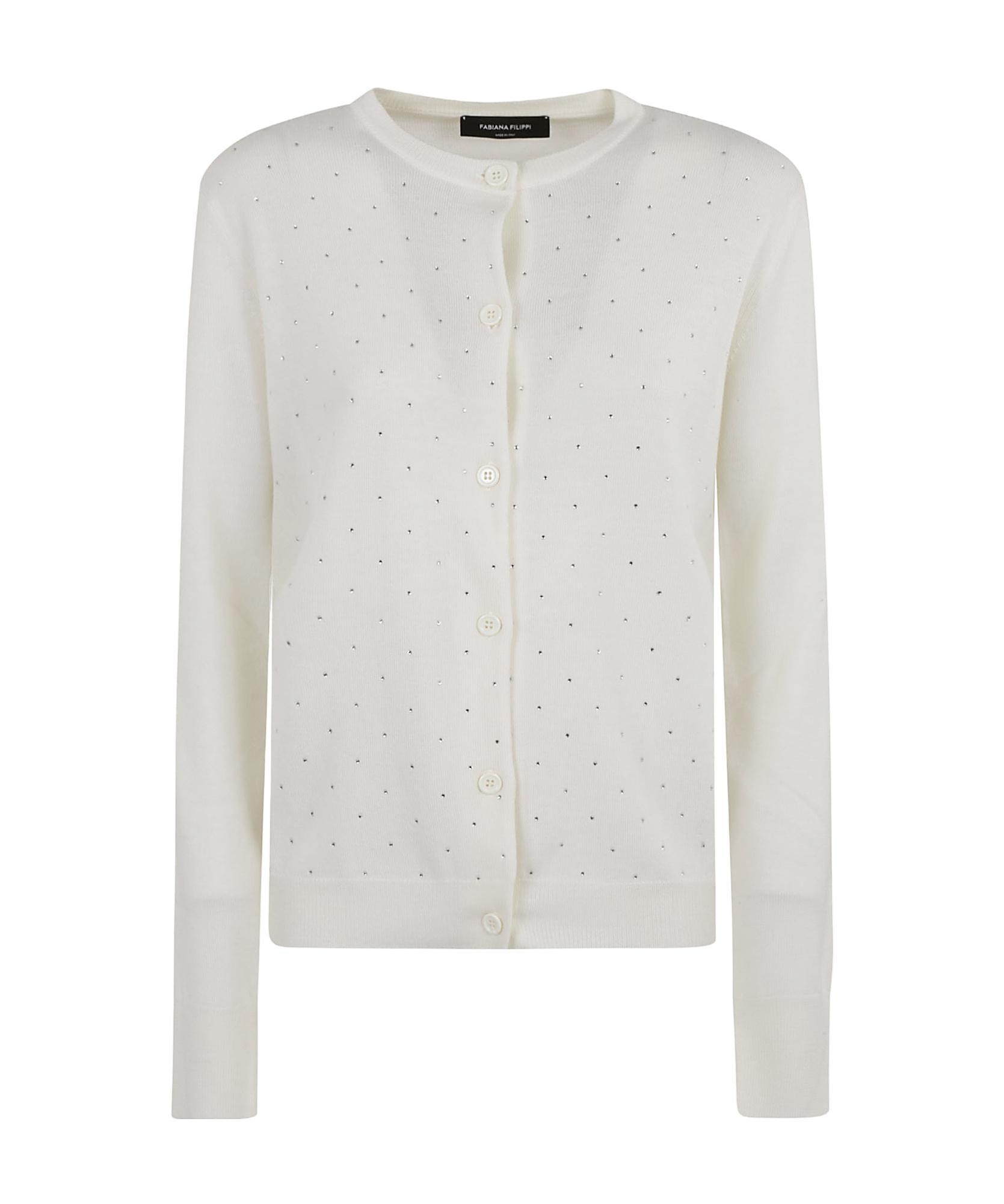 FABIANA FILIPPI White Lightweight Sweater Product Image