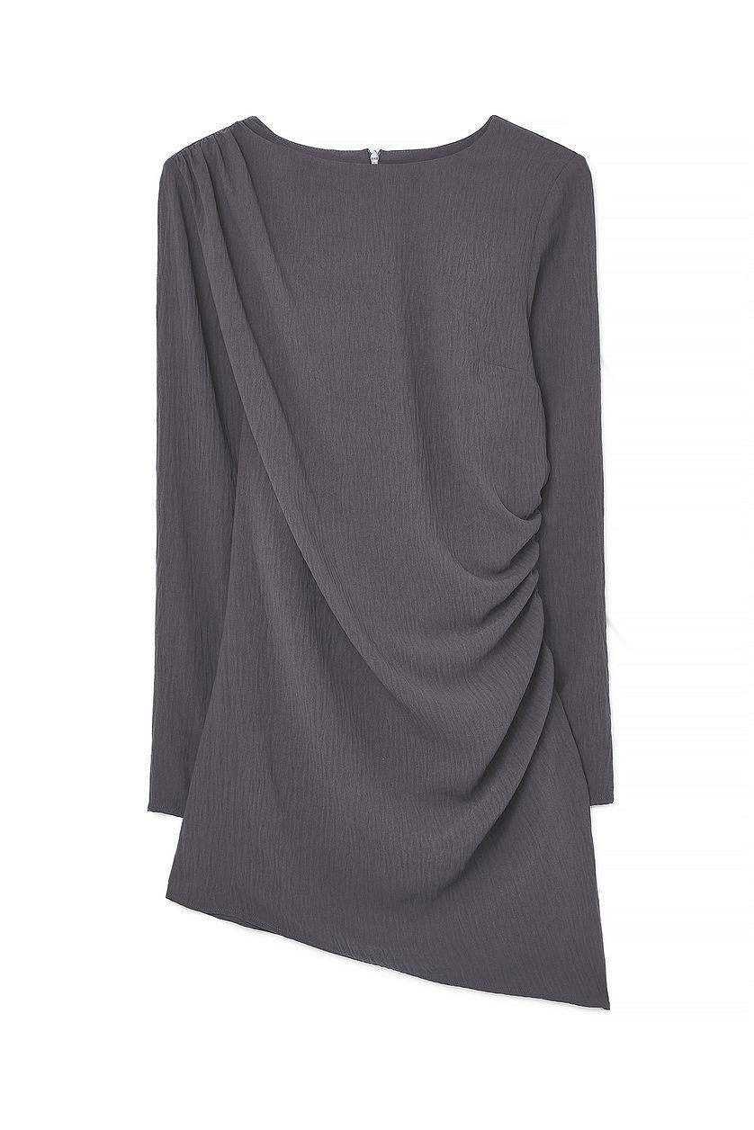 Marked Waist Gathered Mini Dress Product Image
