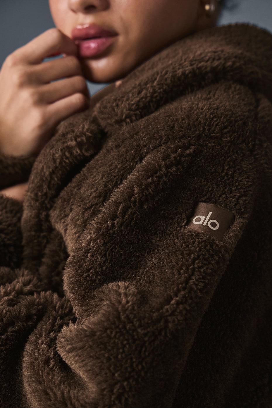 Alo Yoga | Oversized Sherpa Trench Jacket Brown Product Image