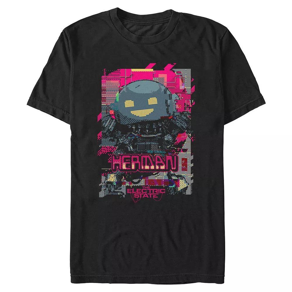 Men's The Electric State Herman Poster Graphic Tee, Size: Large, Black Product Image