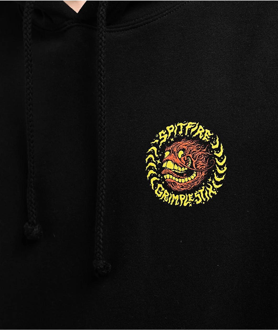 Spitfire x Grimple Stix Flying Black Hoodie Product Image