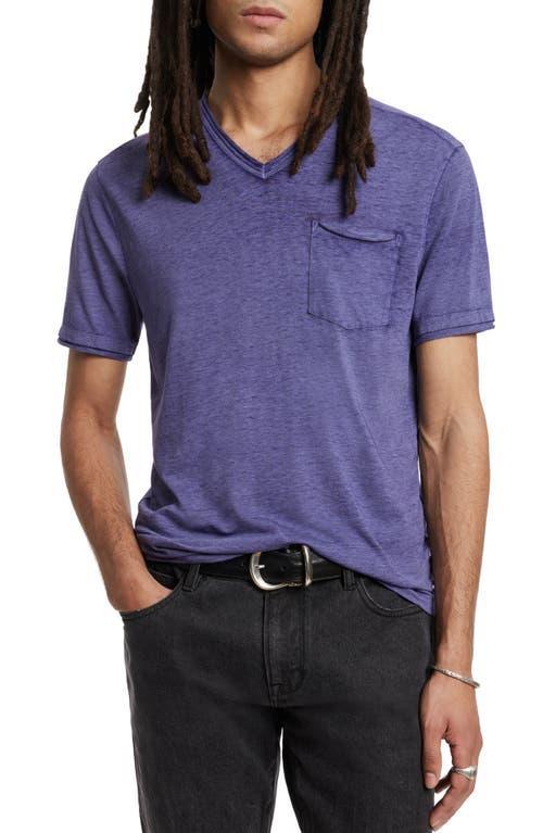 Mens Davis Burnout V-Neck T-Shirt Product Image