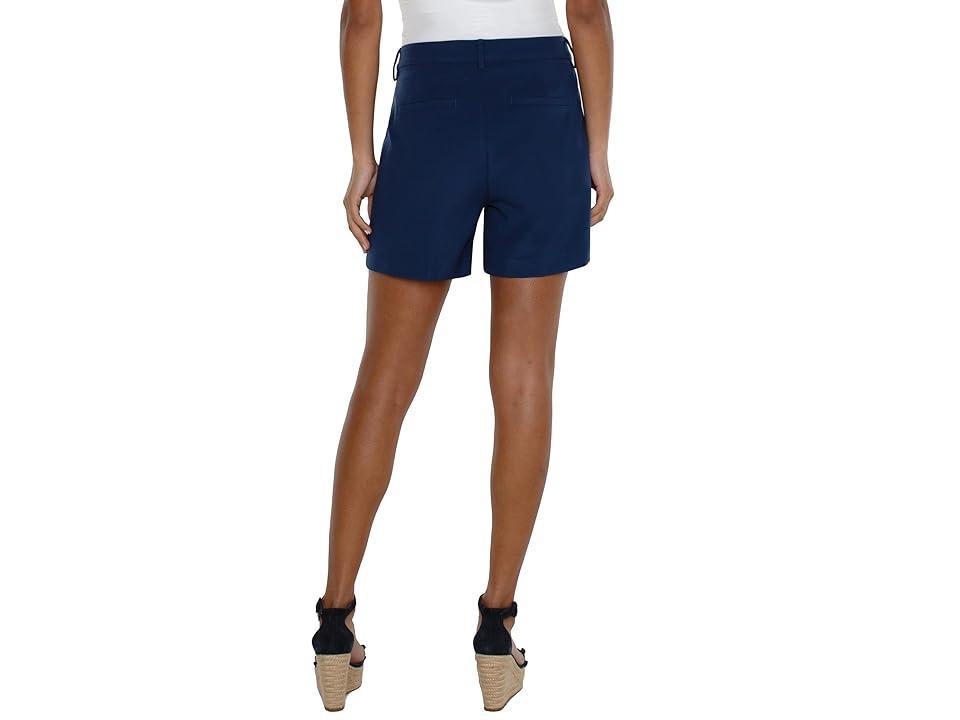 Liverpool Los Angeles Kelsey Trouser Short Mid-Rise Luxe Stretch Suiting 5 Punch) Women's Shorts Product Image